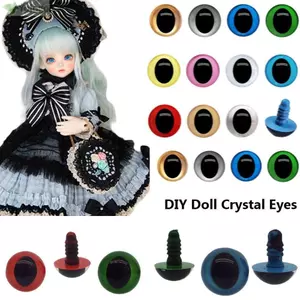 YOLOGO 10 Cái / 5 Đôi Mắt Nhựa Phụ Kiện Pha Lê DIY Búp Bê Làm Đồ Thủ Công