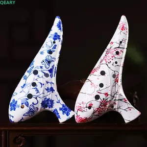 QEARY 12 lỗ Ocarina, Nhạc cụ Ocarina cỡ nhỏ Alto C, Thổi cong mượt mà Âm thanh mềm Dụng cụ dễ dàng Nhựa ABS Ocarina Kid