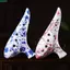 QEARY 12 lỗ Ocarina, Nhạc cụ Ocarina cỡ nhỏ Alto C, Thổi cong mượt mà Âm thanh mềm Dụng cụ dễ dàng Nhựa ABS Ocarina Kid