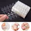 Trong Kho 10 Sheets/240Pcs Hai Mặt Giả Móng Tay Nghệ Thuật Dính Băng Keo Sticker DIY Cá Tuyết
