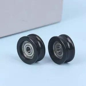 Bánh xe dẫn hướng con lăn rãnh chữ U bằng nhựa POM Delrin 4x19x8.5mm POM Delrin R3mm Tra Delrin Ròng rọc bọc [Vn]