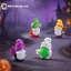 GE Mini Nhựa Halloween Gnome Các Bức Tượng Nhỏ Thiết Kế Nghệ Thuật Dễ Thương Trang Trí Nhỏ Cho Bàn Halloween Văn Phòng Trang Trí Nhà VN