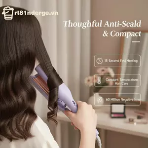 GE 32mm Pháp Trứng Lớn Uốn Tóc Làm Nóng Nhanh Frizz Free Curling Tool Cho Gia Đình Chăm Sóc Tóc Hàng Ngày VN