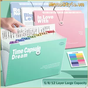 Túi đựng đàn Organ MONOSTYLE, Hộp đựng giấy kiểm tra Thư mục tập tin A4 chống nước, Lưu trữ phân loại chất lượng cao 5 / 8 / 12 Túi đựng tài liệu PP Văn phòng trường học