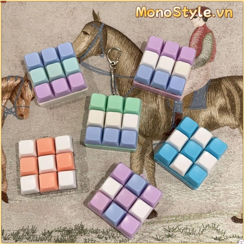 Bàn phím ngón tay MONOSTYLE, Keycap 2 / 3 / 6 / 9 Phím Fidget Móc khóa, Nút chìa khóa Tiện ích Giảm căng thẳng Pinch Đồ chơi dành cho người lớn