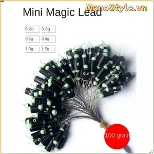 Monostyle 100 Chiếc Trọng Lượng Chì Chìm 0.2-1.5g Phù Hợp Cho Câu Cá Mùa Thu