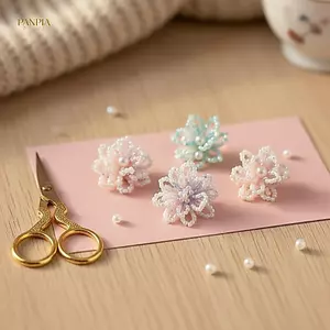 PNPIA- Dép thạch đính cườm thủ công dành cho nữ có dấu pha lê và bu lông có thể điều chỉnh lý tưởng cho mùa hè