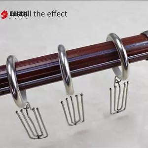 50 Cái Bốn Dĩa Kim Loại Chống Rỉ Sét Rèm Móc Rèm Vải Vòng Kẹp VN
