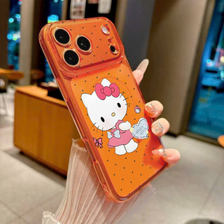 Ốp Lưng IPhone 13 15 11 17 16 12 14 ProMax  Mèo váy hồng chấm trái tim đen 7 8Plus XR X XS Max
