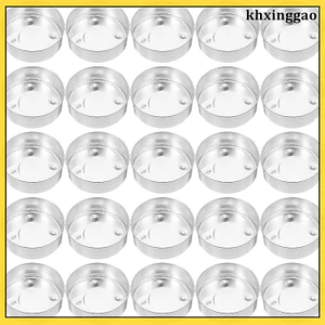 Bộ 50 Số Hộp Đựng Đèn Trà Kim Loại Nhôm Tins Nến Hộp Đựng Cốc Tealights Khexinggao