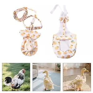 Bộ dây xích tã họa tiết vịt có thể tháo rời hàng đầu Bộ dây đeo điều chỉnh Dung dịch chứa chất thải Bộ thú cưng cho du lịch tại nhà
