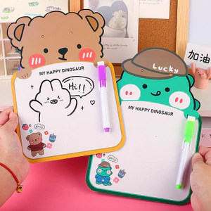 Hoạt Hình Mới Lạ Có Thể Xóa Được Bảng Vẽ Mẫu Giáo Giáo Giáo Dục Sớm Hai Mặt Viết Graffiti Sáng Tạo Sinh Viên Tin Nhắn Ban Quà Tặng Nhỏ 7.5 AGOO