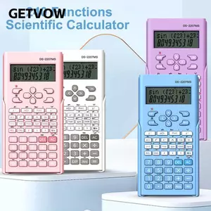 Máy tính chức năng GETVOW, 240 chức năng Máy tính khoa học kỹ thuật 12 chữ số 2 dòng, Phụ kiện bàn làm việc tiêu chuẩn đa chức năng Máy tính toán cho học sinh và giáo viên