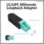 Cáp chuyển đổi Loopback sợi quang 2 chiếc LC / OM3 đa chế độ để kiểm tra các ứng dụng, khớp nối Loopback
