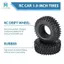 4 1.9 Inch Lốp Cao Su 1.9 Bánh Xe Lốp 108X40MM Cho 1 / 10 RC Bánh Xích TRX4 SCX10 90046 AXI03007