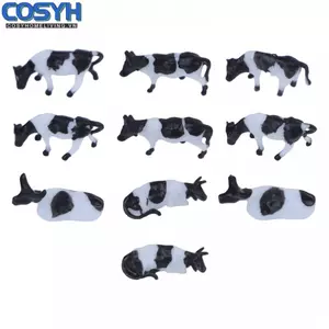 <cosyh>Model Railway Black & White Cow HO/OO Gauge 00 Cows Durable High Quality Hot