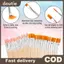 Doutie 20 / 50 / 100 Chiếc Tay Cầm Gỗ Tranh Bàn Chải Bộ Nghệ Thuật Tròn Tóc Phẳng Nylon Tóc Sơn Bàn Chải Cho Acrylic Màu Nước VN