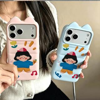 Ốp lưng cô gái kem dễ thương cho iPhone17promax 16/15plus trẻ thơ 14/13/12