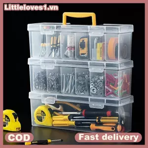 Littleloves1 Bộ Dụng Cụ Chia Có Thể Tháo Rời 7 Hộp Bảo Quản Clearpartmentized Cho Các Bộ Phận Nhỏ DIY Craft Workshop Sử Dụng VN