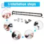Đèn LED Thanh Spot Flood Combo Chùm Đèn LED Lái Xe Một Hàng Mỏng Đèn Đường Đèn LED Làm Việc - 20 Inch