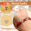 Chuông Jingle kim loại để làm đồ trang sức Thủ công Gói 10mm. 100 chiếc Vàng