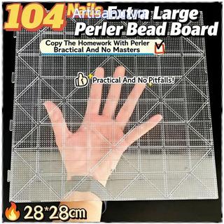 ARTISANU Cầu Chì Hạt Pegboards, 52 * 52 Chân / 104x104 Chân DIY Làm Xếp Hình Perler Hama Hạt, Vuông Thủ Công Thủ Công Trang Trí Chịu Nhiệt 2.6mm Bảng Đậu Đồ Chơi Trẻ Em