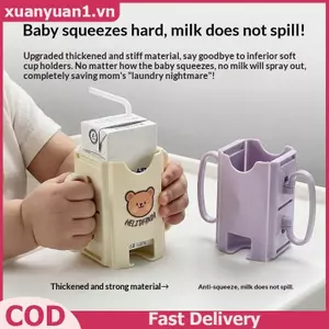 Giá đỡ cốc sữa cho bé XUAN Thiết kế chống gió có thể gập lại để uống nước dễ dàng VN