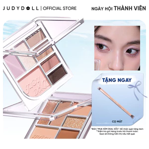 Phấn Mắt 7 Màu JUDYDOLL All-In-One Palette Đa năng Kẻ mắt Má hồng Tạo khối Bắt sáng Mềm mịn Lên màu tốt Dễ tán Có nhũ mắt lấp lánh 8,5g