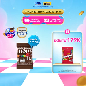 Combo 20 gói Kẹo socola M&M's vị sữa 14.5g