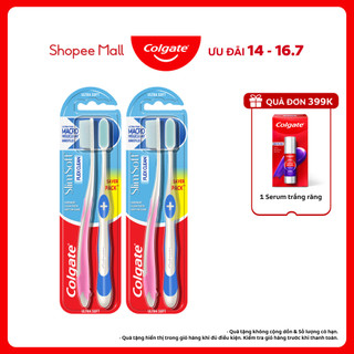 Bộ 4 bàn chải Colgate Slimsoft Flex Clean nguyên khối siêu mềm mảnh