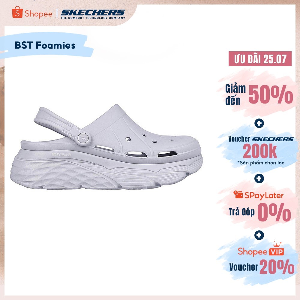 Giày Clog Nữ Skechers Foamies Max Cushioning - 111127-LAV