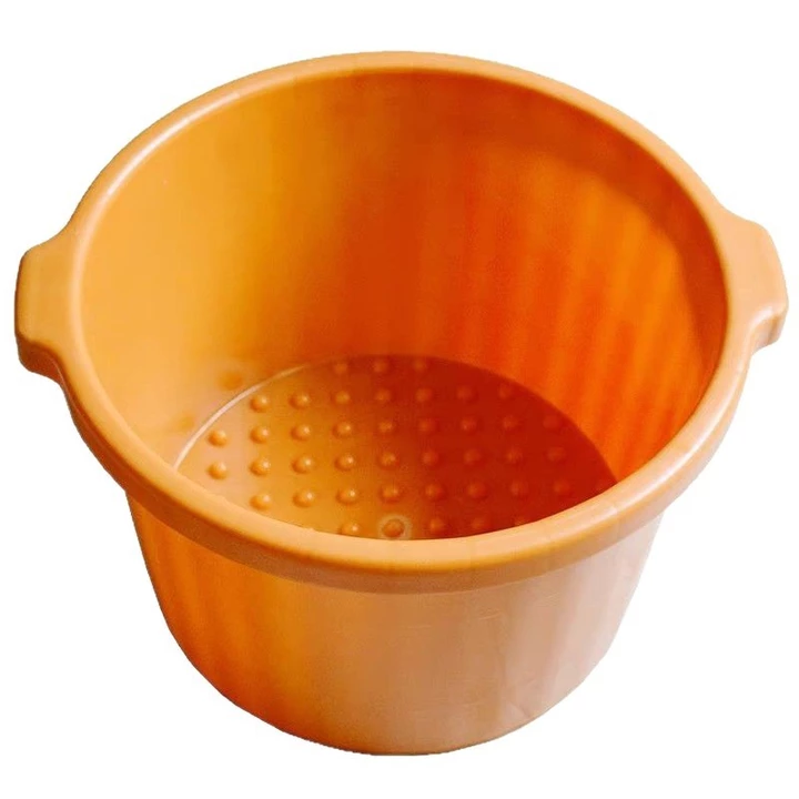 DXSH Bồn ngâm chân massage không bằng gỗ, chậu ngâm chân dày dặn với chất liệu cao su bền, bồn ngâm chân chống vỡ, chậu