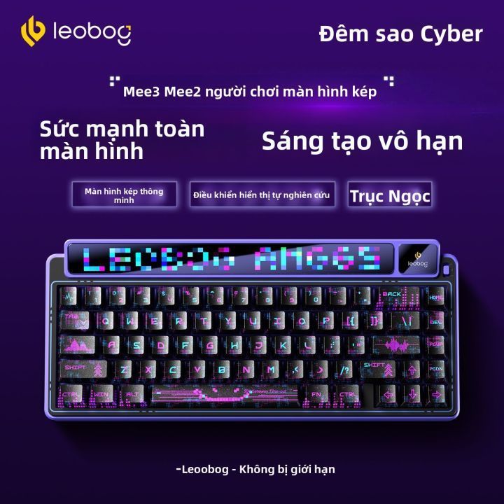 Bàn phím cơ Leobog AMG65 CUSTOM Màn hình (3 mode,2 màn hình Tùy chỉnh+ TFT, Pin 8000 mAh) THkeyboard | BigBuy360 - bigbuy360.vn