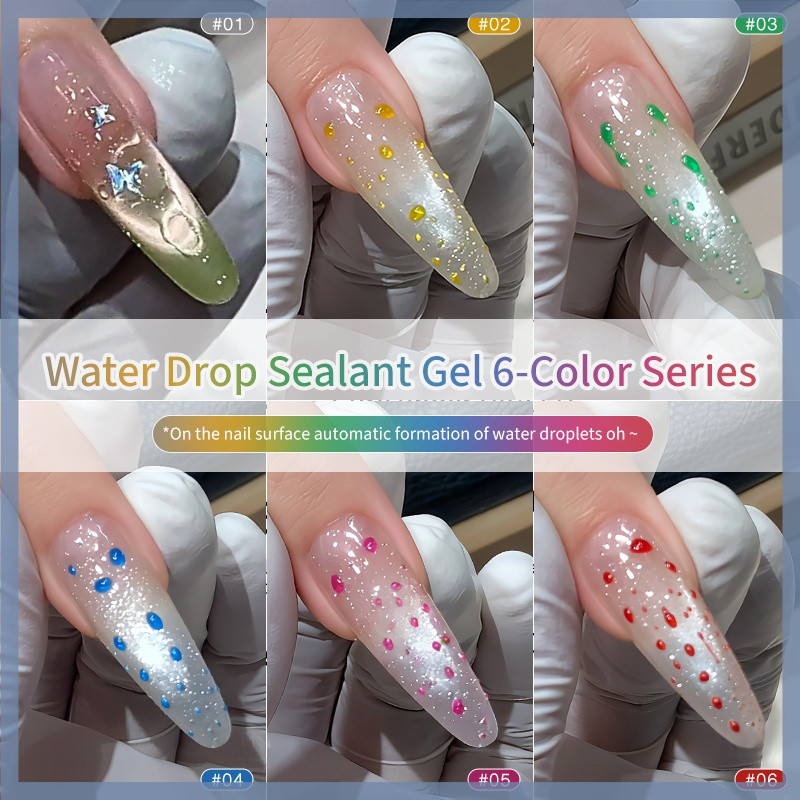 Water Drop Finish Sơn móng tay 12ml Gel Niêm phong lớp Top Polish