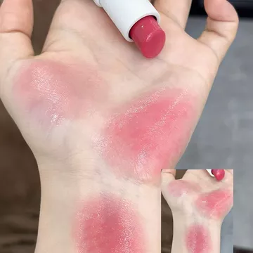 [Sản phẩm mới] Son môi nhồi bông mùa xuân Ngọc hồng Thạch đào ~ Cảm giác nhẹ nhàng Sữa đào Series Bóng nước Son môi rắn Gương dưỡng ẩm Son môi học sinh Lip Glaze