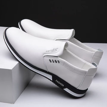giày lười da nam giày lười nam Mùa Xuân Mới Giày Da 39-47 Size Lớn Slip-On Giày Đậu Hà Lan Đế Mềm Kinh Doanh Trang Trọng Mặc Nam Giày Da Loafers