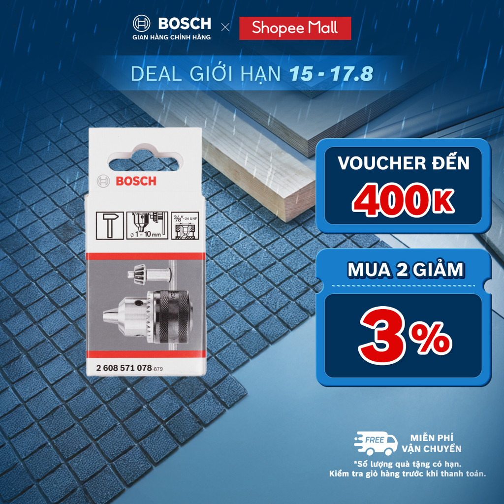 Đầu khoan có khóa Bosch