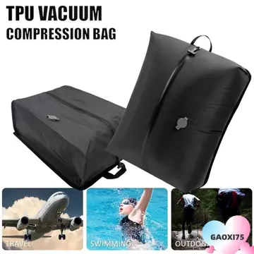Túi hút chân không GAOXI75 dành cho du lịch, Túi nén chân không chống nước gấp, Túi nén du lịch chống bụi bền bỉ Túi nén du lịch có thể tái sử dụng cho vali Hành lý ba lô