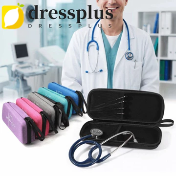 Túi đựng ống nghe DRESSPLUS, Hộp đựng di động vỏ cứng EVA, Hộp đựng ống nghe chống sốc có dây kéo rỗng nhẹ Văn phòng