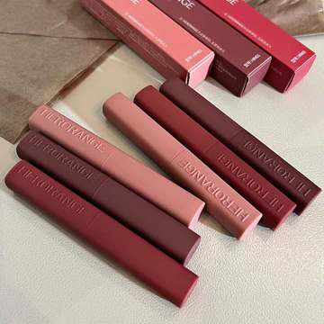 HERORANGE Saturated Velvet Matte Thin Tube Lipstick Matte Velvet Plain Face White Soft Matte Positive Red Lipstick
