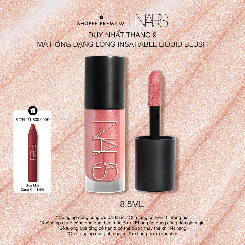 Má Hồng Dạng Lỏng Insatiable Liquid Blush NARS 8.5ml