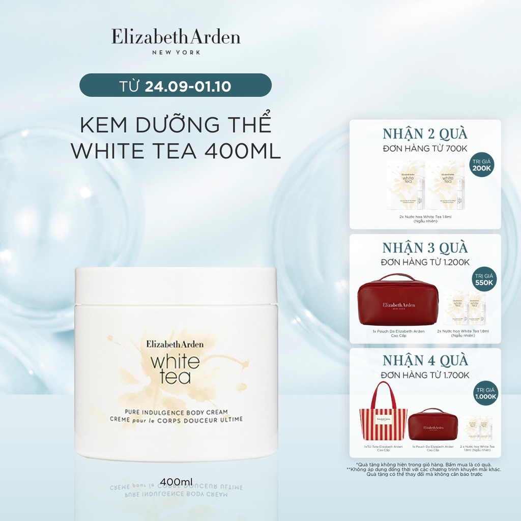 Kem dưỡng thể Elizabeth Arden White Tea Pure Indulgence Body Cream 400ml