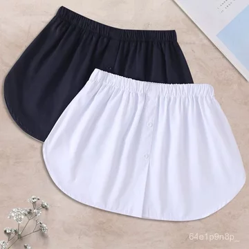 Chân váy giả Hàn Quốc thu đông phối đồ áo sơ mi giả váy xếp lớp mặc lót chân váy kẻ ô đuôi