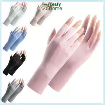 [COD] Găng Tay Chống Nắng LEAFYHOME, Bảo Vệ Da Ngón Tay Bảo Vệ Tia UV Móng Tay Găng Tay Tranh Móng Tay, Nhiều Màu Sắc Chống Tia Tia UV Đèn Led Móng Tay Nghệ Thuật Găng Tay Tăng Cườ