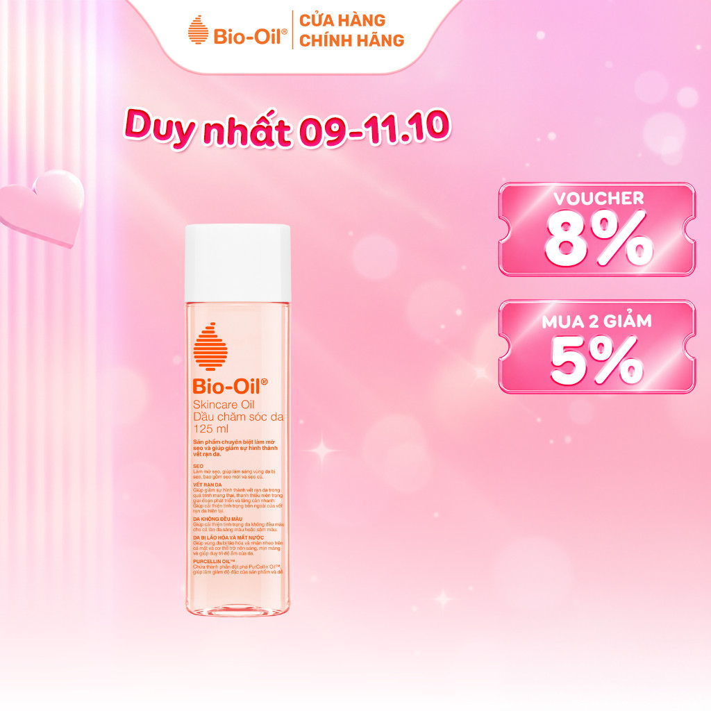 Dầu dưỡng da giúp cải thiện khô sạm và đều màu da, hỗ trợ cải thiện vết rạn da - BIO-OIL Skincare Oil (chai 125ml)