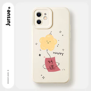 JURSUE Ốp lưng dễ thương đẹp hoạt hình độc lạ ngộ nghĩnh nữ chống sốc chống bẩn mềm cho iPhone 18 17 Air 16 15 14 13 12 11 PRO MAX SE 2020 X XR XS ip 8 7 Plus kute MZ5071174