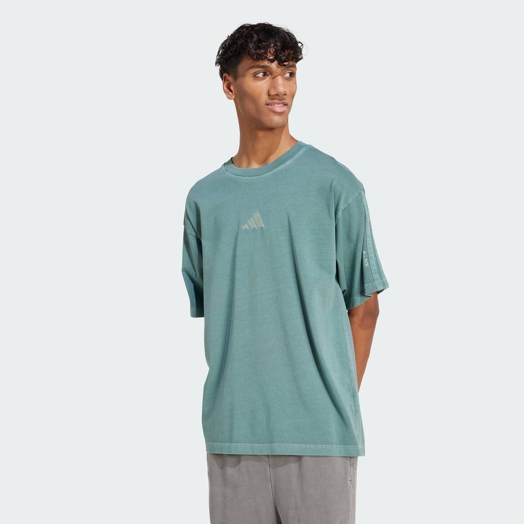 adidas Lifestyle & Yoga ALL SZN Washed Tee Men Green JN0610