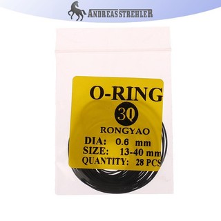 Onetimingfine 1Pack 0.5 / 0.6 / 0.7 / 0.8MM Đồng hồ O-Ring Cao su chống nước Mặt sau Đồng hồ Gioăng VN