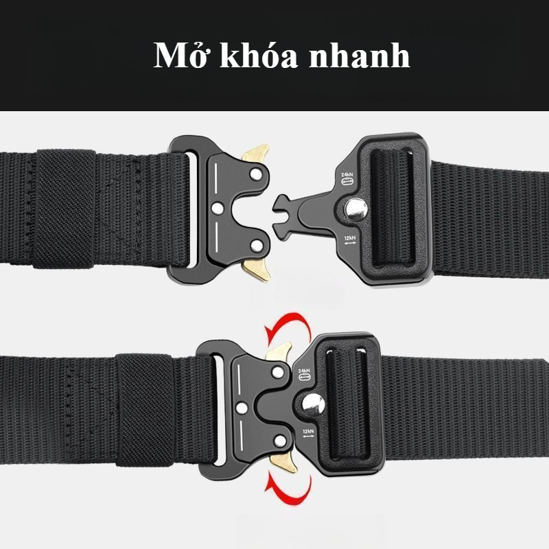 Thắt Lưng Ngoài Trời Cho Nam & Nữ - Chất Liệu Nylon Thoải Mái & Bền Bỉ, Phong Cách Cổ Điển & Đa Năng