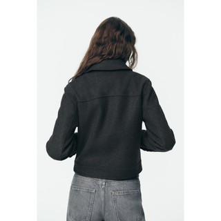 áo khoác Zara made in Morocco dạ đanh lót lụa kéo khóa khỏe khoắn